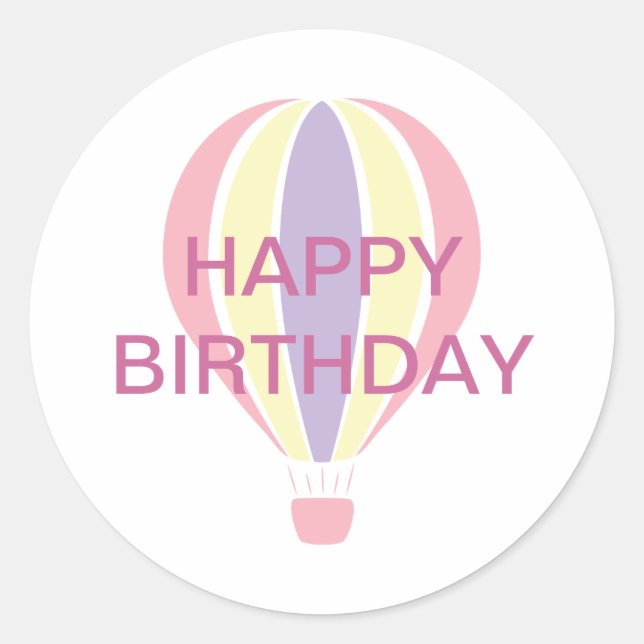 Birthday Balloon Sticker (Vorderseite)