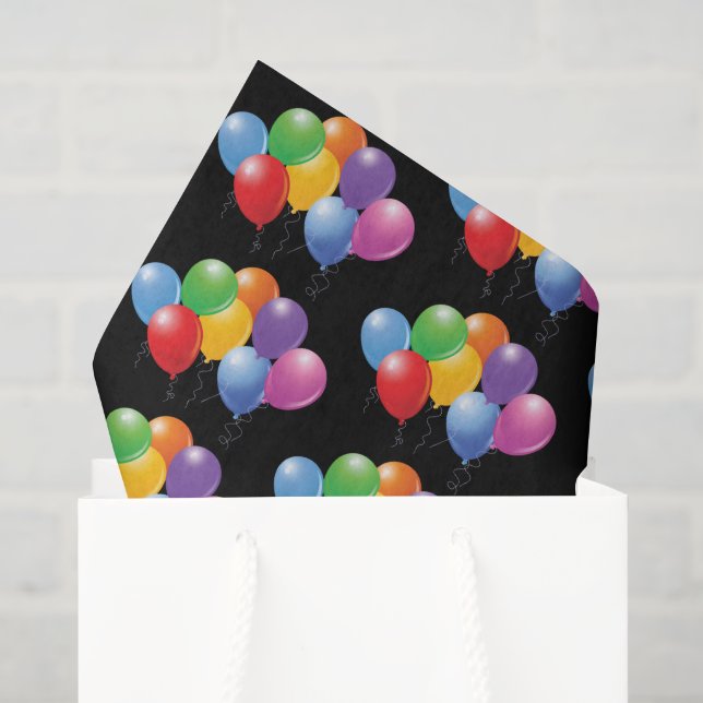 Birthday Balloons Tissue Paper Seidenpapier (Geschenktüte)