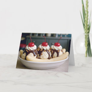 Birthday Banana Split Karte