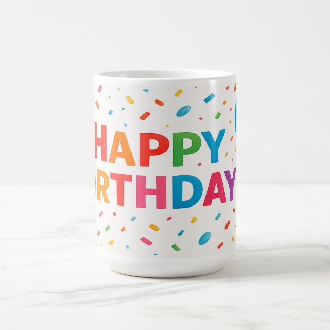 Birthday Bash: Confetti Edition Kaffeetasse (Mittel)