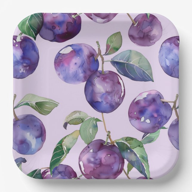 Birthday Bash Custom Square Party Teller (Vorderseite)