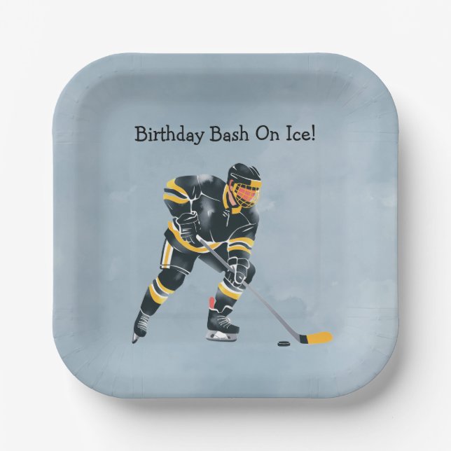 Birthday Bash on Ice Pappteller (Vorderseite)