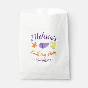Birthday Beach Pool Party Summer Seashells Geschenktütchen
