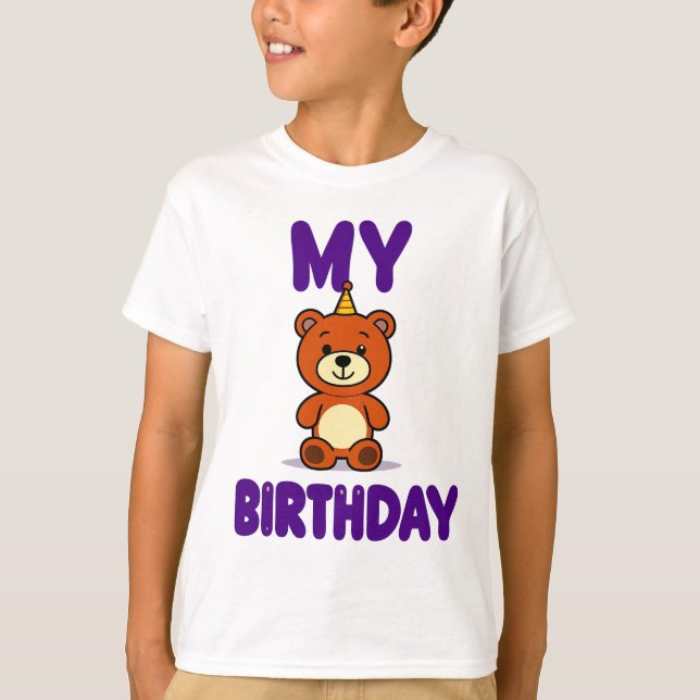 Birthday Bear T-Shirt (Vorderseite)