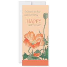 Birthday Beautiful Mohn CC0101 Ohara Koson Card