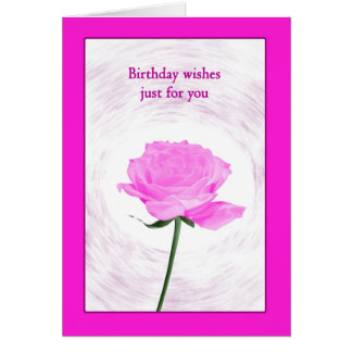 Birthday Beautiful Pink Rose