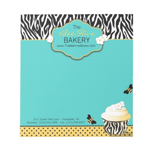 Birthday Bee Mini Notepad Notizblock (Vorderseite)