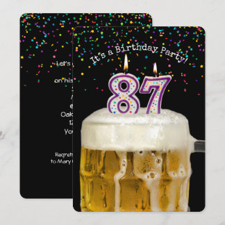 Birthday Beer Party Einladung