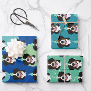 Birthday Bernese Mountain Dog Geschenkpapier Set