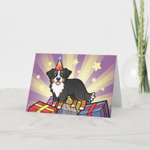 Birthday Bernese Mountain Dog Karte