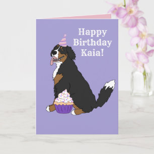 Birthday Bernese Mountain Dog Karte