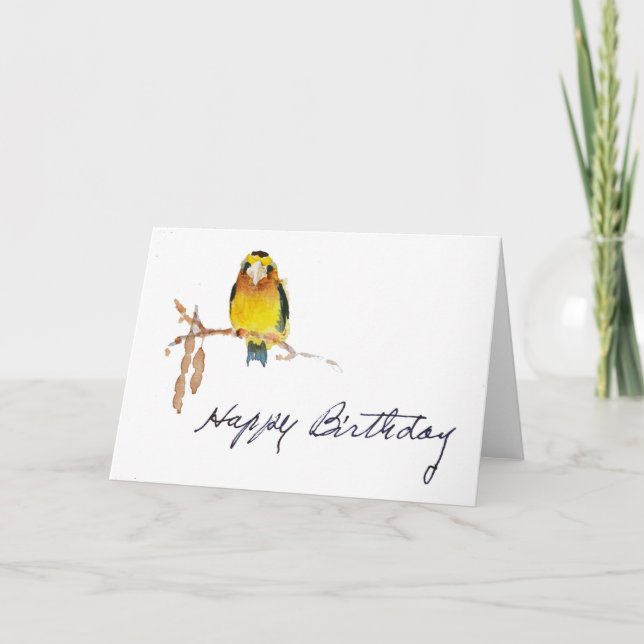 Birthday Bird Karte (Vorderseite)