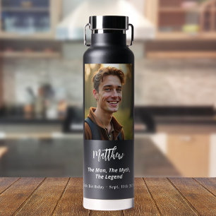 Birthday Black Foto Man Mythos Legende Trinkflasche