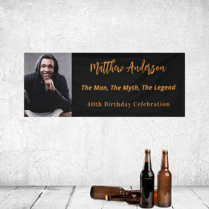 Birthday Black Gold Foto Mythos Legende Banner