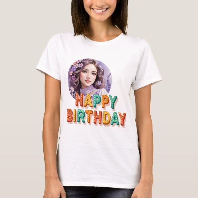 "Birthday Bliss Collection: Trage deine Freude!" T-Shirt (Vorderseite)