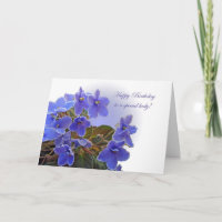 Birthday Blue African Violets