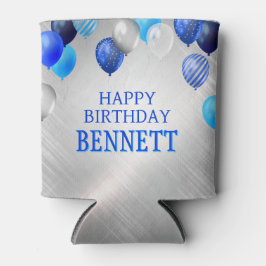 Birthday Blue Balloons Dosenkühler