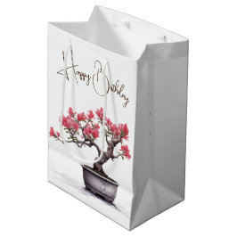 Birthday Bonsai Tree in Pot Mittlere Geschenktüte