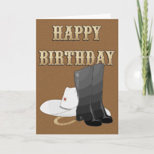 BIRTHDAY Boots CARD Karte