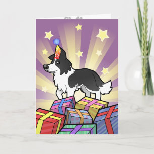 Birthday Border Collie Karte