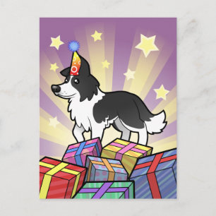 Birthday Border Collie Postkarte