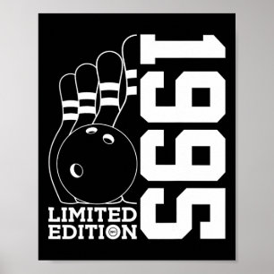 Birthday Bowling Limited Edition 1995  Poster
