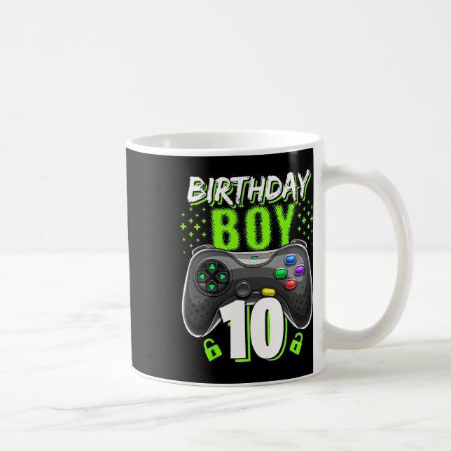 Birthday Boy 10 Video Game Controller Gamer 10. B Kaffeetasse (Rechts)