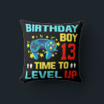 Birthday Boy 13  13 Year Old Video Games Gift Kids Kissen<br><div class="desc">Birthday Boy 13  13 Year Old Video Games Gift Kids Boys</div>