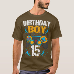 Birthday Boy 15 Video Game Controller Gamer 15. B T-Shirt
