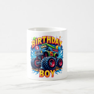 Birthday Boy 5 - Monster Truck Kaffeetasse