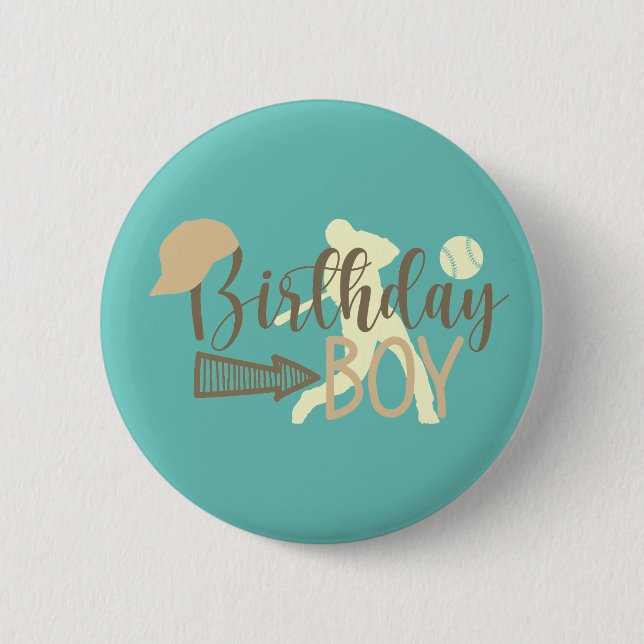 Birthday Boy Abzeichen Button (Vorderseite)