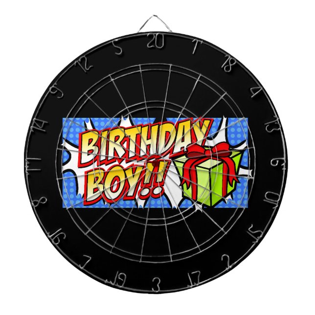 Birthday Boy Banner Dartscheibe (vorne)