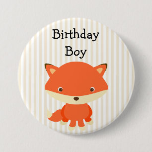 Birthday Boy Button Woodlands Thema