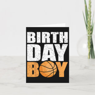 Birthday Boy Bysketbyll Theme Party Future Byskett Karte