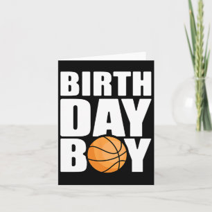 Birthday Boy Bysketbyll Theme Party Future Byskett Karte