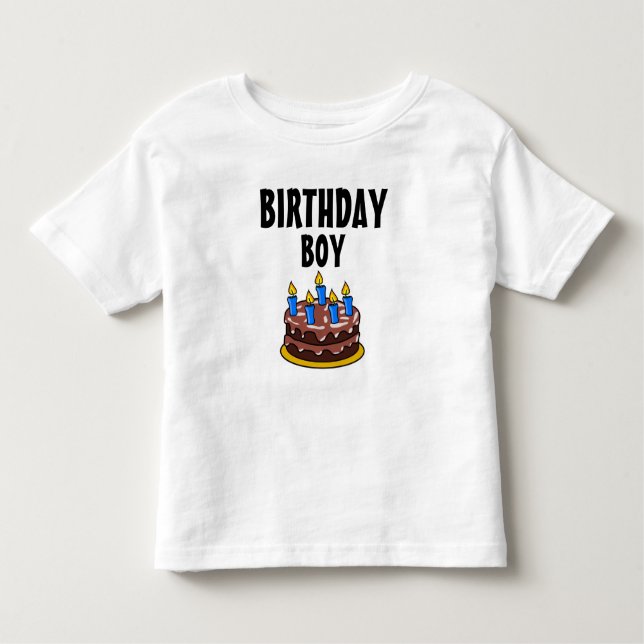 Birthday Boy Cake Kleinkind T - Shirt (Vorderseite)