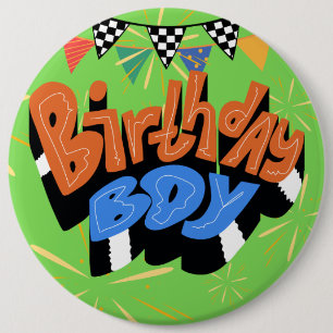 Birthday Boy Colossal 6 Zoll rund Button