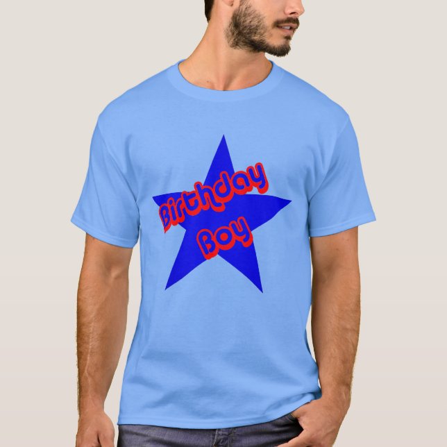 Birthday Boy Design T-Shirt (Vorderseite)