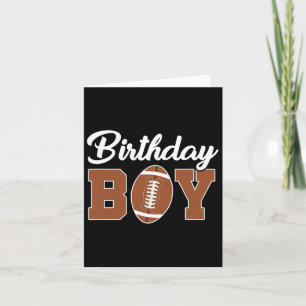 Birthday Boy Football Geburtstagsparty Familie Mat Karte