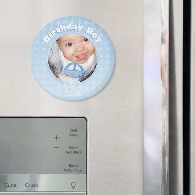 Birthday Boy Foto Winter Onederland Magnet (In Situ (Kühlschrank))