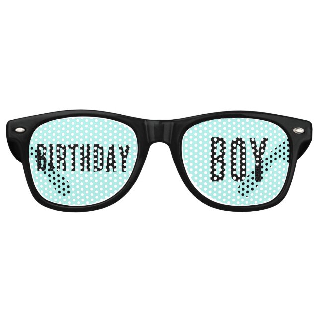 BIRTHDAY BOY FUNNY PARTY SUNGLASSEN PARTYBRILLE (Vorderseite)