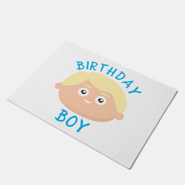Birthday Boy Fußmatte (Schrägansicht)