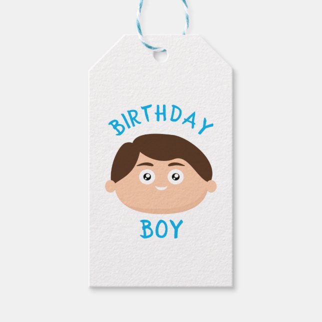 Birthday Boy Geschenkanhänger (Vorderseite)