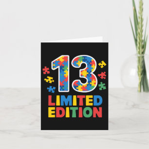 Birthday Boy Girl 13-jähriges Autismus Awareness T Karte