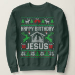 Birthday Boy Jesus Funny Ugly Weihnachten Sweatshirt<br><div class="desc">Geburtstagsjunge Jesus Funny Weihnachten Einzigartiges Design ist ein Geschenk für Mama,  Papa,  Schwester,  Bruder,  Großmutter,  Opa,  Tante,  Onkel und Cousin im Weihnachtsfest. Es feiert das Tragen dieser Weihnachtsfamilie 2022 passende Familienoutfit-Kostüm.</div>