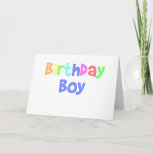 Birthday Boy Karte