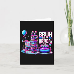 Birthday Boy Kid Party Matching Bruh sein Geburtst Karte