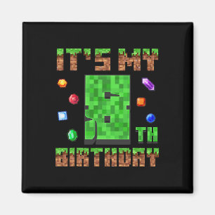 Birthday Boy Kids Es ist mein 8. Geburtstags Gamer Magnet