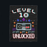 Birthday Boy Level 10 Entsperrte Funny Video Game  Fleecedecke<br><div class="desc">Birthday Boy Level 10 Entsperrter Funny Video Game Gamer</div>