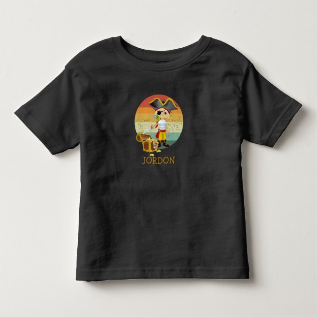 Birthday Boy Pirate Party Kleinkind T - Shirt (Vorderseite)
